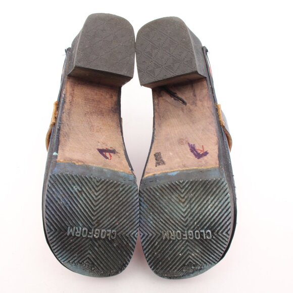 Vintage Ortoped Wooden Clog American Flag Women's EU Size 38 Made in Sweden - Picture 8 of 14